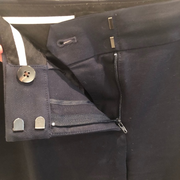 Ann Taylor Devin Fit Ankle Pants in Navy - Picture 8 of 12